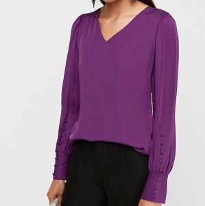 Express plum blouse